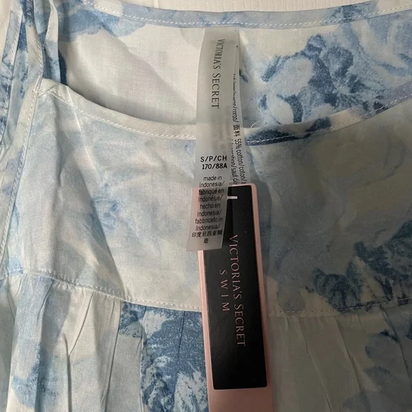 NWT Victoria's Secret Floral Spaghetti Strap Mini Dress - Picture 2 of 4